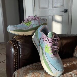 Nike Woman’s Sneakers in Blue, Green, and Purple